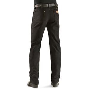 Wrangler 30x34 Men's Slim Fit 936WBK Cowboy Cut Black Jeans